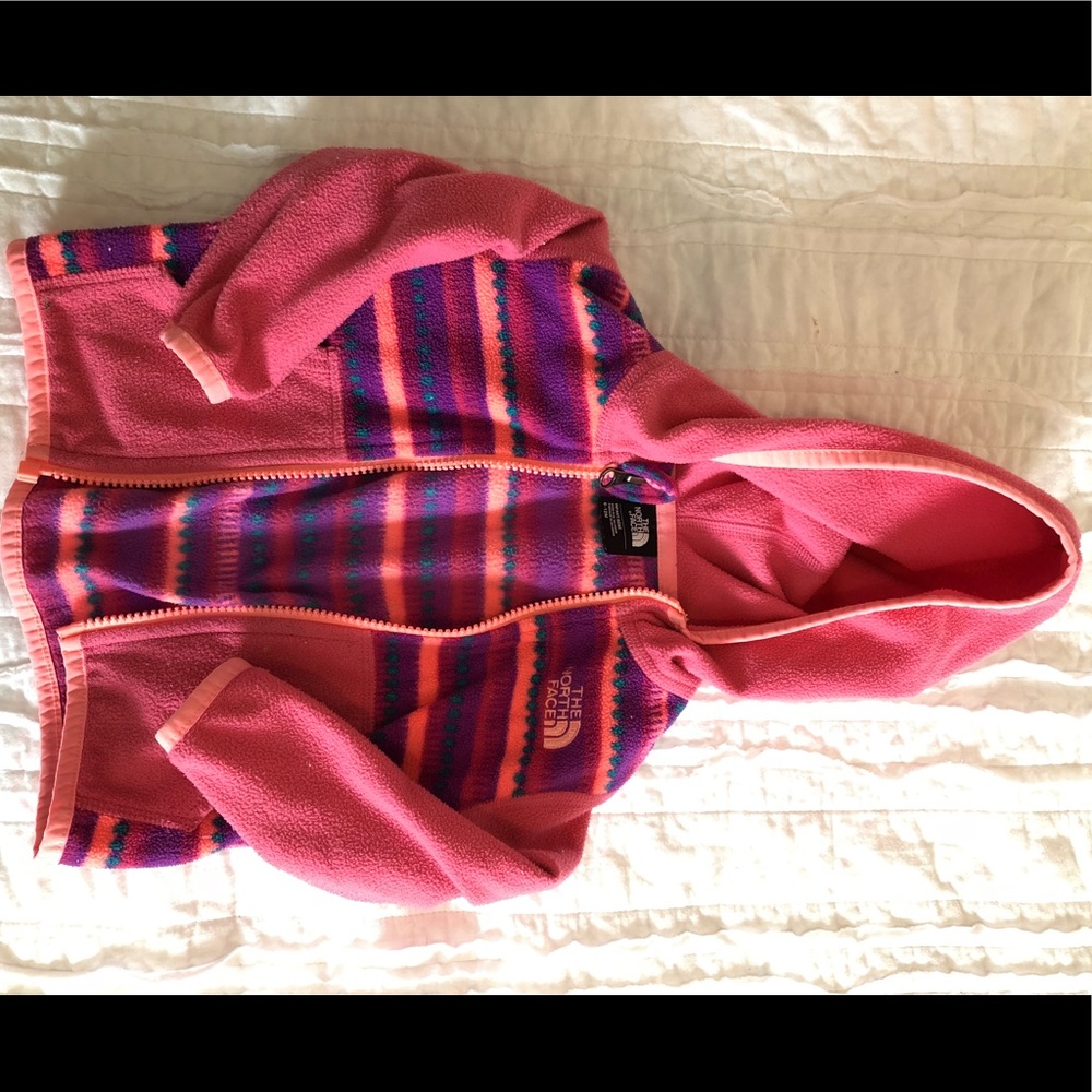 North Face fleece full zip hoodie